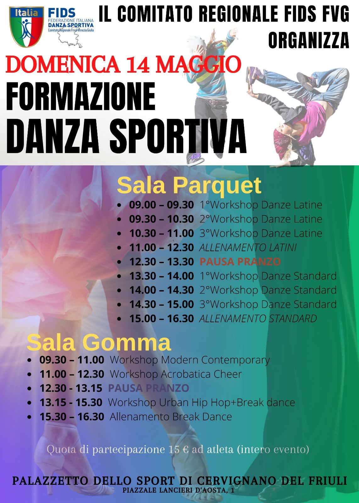 formazione danza sportiva 14 maggio 2023